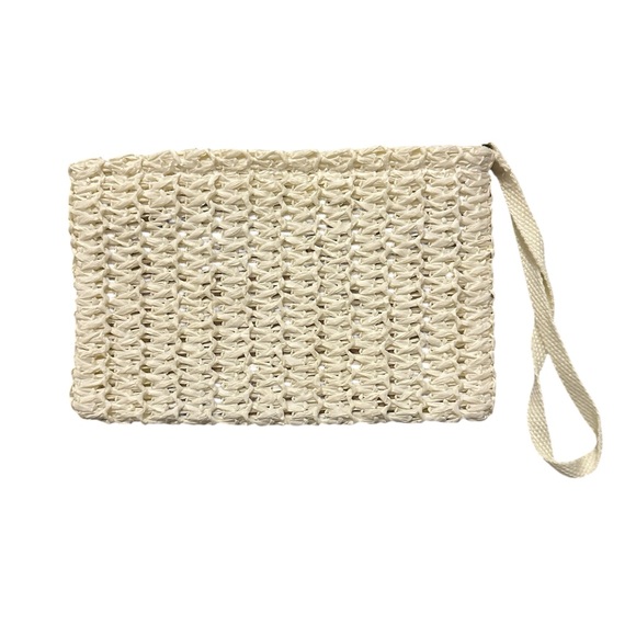 Sonoma Maya Straw Verbiage Tote & Wristlet Set - Picture 7 of 11